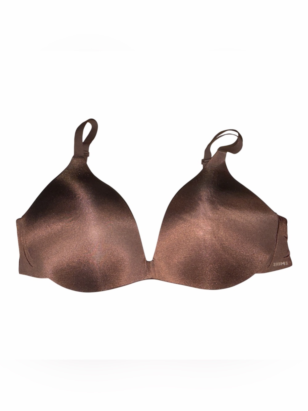 NWOT - SKIMS Smooth Lightly Padded T-Shirt Bra - Chocolate Brown